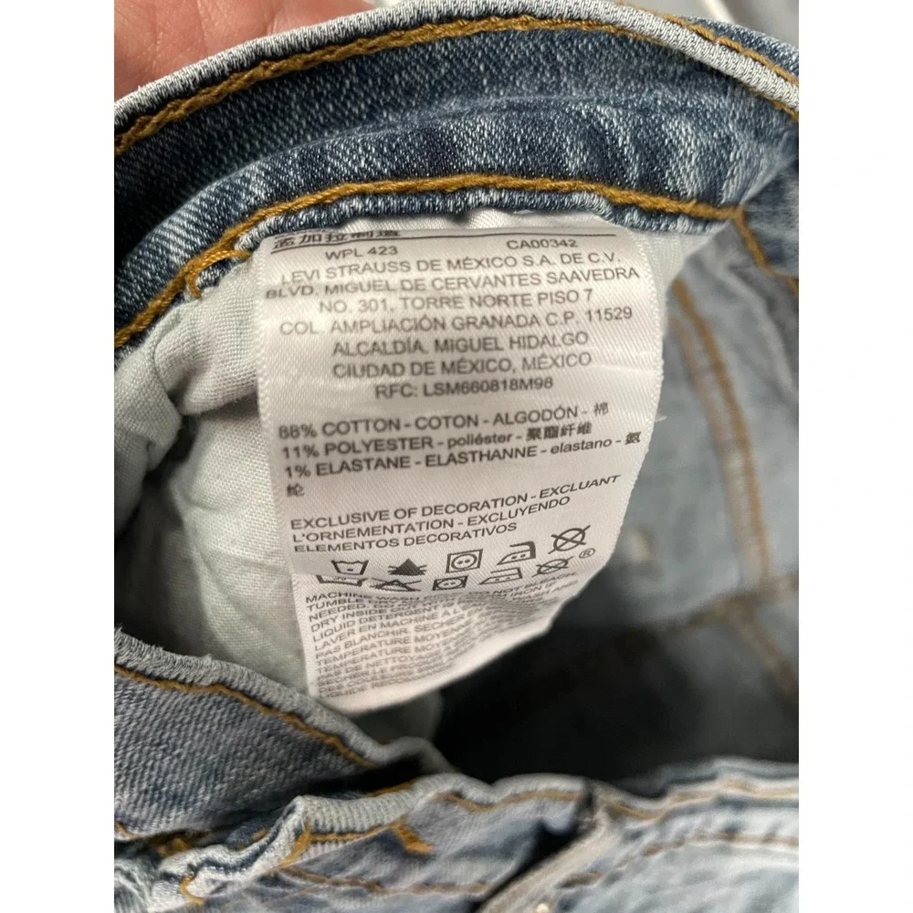 Signature Levis S67 Athletic Jeans Mens 34X30 Blue‎ Medium Wash Denim Straight